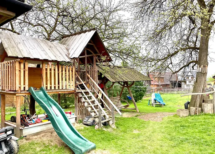 Domek Goralski W Ogrodzie Z Jacuzzi, Basenem I Sauna